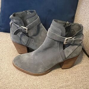 Sam Edelman Suede Maurine Bootie - Stone Blue Suede - 7